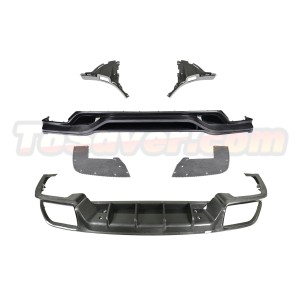 Porsche Cayenne/Coupe 2024+ 9Y0.2 TechArt Style Dry Carbon Fiber Front Lip & Rear Diffuser - Aerodynamic Upgrade - Free Shipping