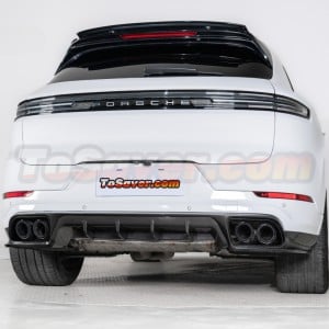 Porsche Cayenne/Coupe 2024+ 9Y0.2 TechArt Style Dry Carbon Fiber Front Lip & Rear Diffuser - Aerodynamic Upgrade - Free Shipping