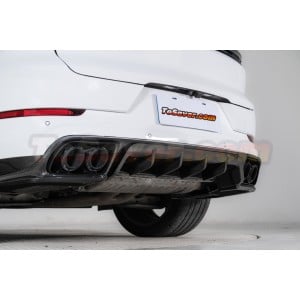 Porsche Cayenne/Coupe 2024+ 9Y0.2 TechArt Style Dry Carbon Fiber Front Lip & Rear Diffuser - Aerodynamic Upgrade - Free Shipping