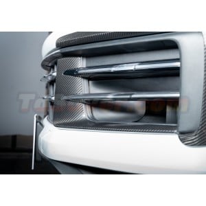 Porsche Cayenne/Coupe 2024+ 9Y0.2 OEM-Style Dry Carbon Fiber Front Grille Trim - Lightweight & Aerodynamic - Free Shipping