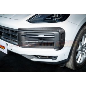 Porsche Cayenne/Coupe 2024+ 9Y0.2 OEM-Style Dry Carbon Fiber Front Grille Trim - Lightweight & Aerodynamic - Free Shipping