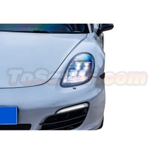 Porsche Cayman/Boxster 2012-2016 981 to 2025 718 Style LED Matrix Headlights – Upgrade Kit - Free Shipping