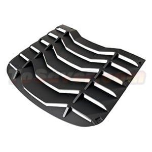 2015-2024 Ford Mustang Rear Window Louvers – Matte Black, Free Shipping