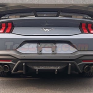 2023+ Ford Mustang Competition-Style Rear Diffuser Trim – Matte Black, Free Shipping