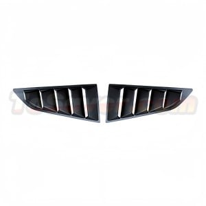 2014-2019 Chevrolet Corvette C7 ZR1 Style Classic Quarter Window Louvers – Black ABS – Free Shipping