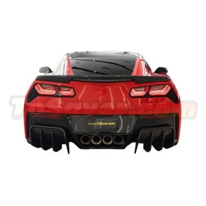 2014-2019 Chevrolet Corvette C7 Speed Style Rear Diffuser – Black ABS – Free Shipping