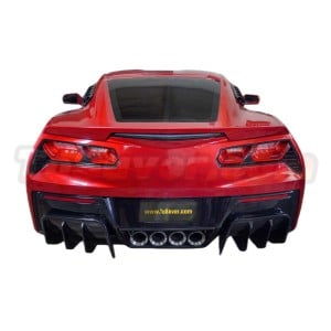 2014-2019 Chevrolet Corvette C7 Speed Style Rear Diffuser – Black ABS – Free Shipping