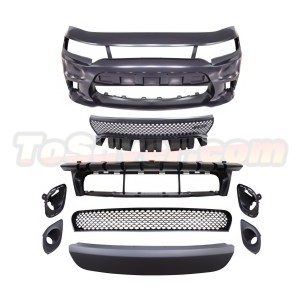 Dodge Charger 2015-2023 2019 SRT Style Front Bumper Without Fog Lamp Hole – Performance Upgrade - Free Shipping