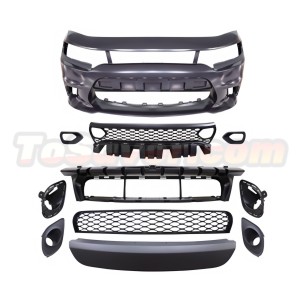 Dodge Charger 2015-2023 2019 SRT Style Front Bumper With Fog Lamp Hole – High-Performance Upgrade - Free Shipping