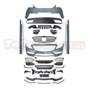Mercedes-Benz C-Class W205/C205 (2015–2020) to 2015 C63 AMG Style Body Kit | Front & Rear Bumpers, Side Skirts | Free Shipping​