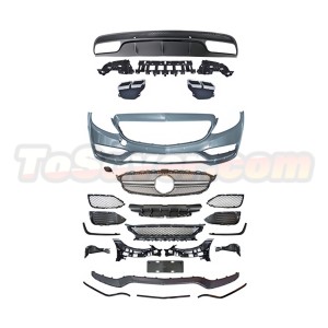 C63 AMG Style Body Kit for Mercedes-Benz C-Class W205/C205 (2015–2020) AMG Line | Front Bumper & Diffuser + Tips | Free Shipping