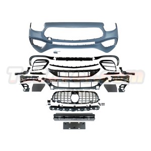 Mercedes-Benz E-Class W213 (2021–2023) E63 AMG Style Front Bumper Conversion Kit | PP Material with Grille | Free Shipping