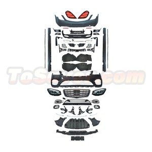 Mercedes-Benz S-Class W222 (2014–2017) to 2021 S450 Style Full Body Conversion Kit With Lights – Front & Rear | Free Shipping