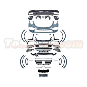 Mercedes-Benz GLE-Class W166 2015–2019 AMG Line to GLE63 AMG Style Full Body Conversion Kit – Bumper Diffuser​​ | Free Shipping