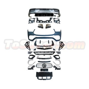 Mercedes-Benz GLE Coupe C167 (2020+) AMG Line to GLE63 AMG Style Body Kit – Front Bumper, Diffuser, Exhaust Tips | Free Shipping
