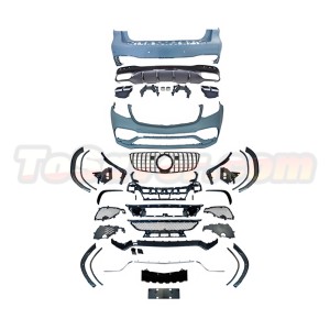 Mercedes-Benz GLS-Class X166 (2016–2019) GLS63 AMG Style Full Body Kit – Front & Rear Bumpers, Diffuser & Tips | Free Shipping