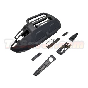 Land Rover Defender 2020+ Rock Style Front Guard with LED Lights – Steel Material – Upgrade Kit​​ | Free Shipping