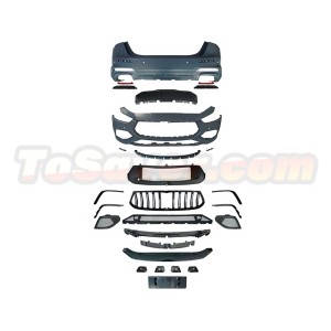 Maserati Ghibli 2014+ Trofeo Style Body Kit Upgrade | Front & Rear Bumpers with Rear Diffuser – PP Material​​ | Free Shipping