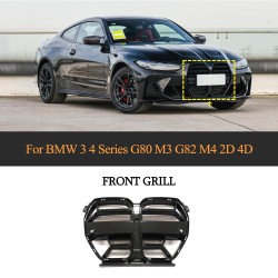 Dry Carbon Front Bumper Kidney Grille For BMW G80 M3 G82 G83 M4 2021 2022 With ACC