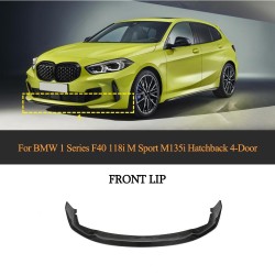 Carbon Fiber Front Lip for BMW 1 Series 118i M Sport Hatchback 4-Door 2020-2022