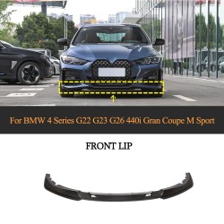 Dry Carbon Fiber Front Bumper Lip Splitter for BMW 4 Series G22 M SportT Coupe 2020+