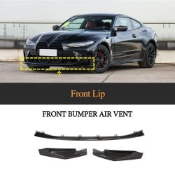 Dry Carbon Fiber Front Bumper Lip Chin Spoiler for BMW G80 M3 G82/G83 M4 4-Door 2-Door 2021+