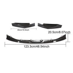 Dry Carbon Fiber Front Bumper Lip Chin Spoiler for BMW G80 M3 G82/G83 M4 4-Door 2-Door 2021+