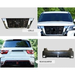 Car Auro Parts Include Side Bar Grille Front Rear Bumper Bodykit for 2020+ Nissan Patrol Y62 Nismo Model