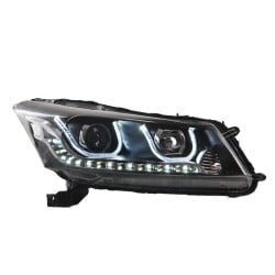 Pair of Xenon Headlights for 2008-2012 Honda Accord, Including Daytime Running Lights, 6000K