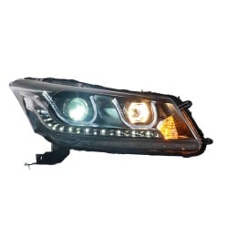 Pair of Xenon Headlights for 2008-2012 Honda Accord, Including Daytime Running Lights, 6000K