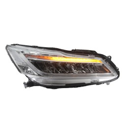 Pair of Upgraded LED Headlights for 2008-2012 Honda Accord, Retrofit Conversion, Including Daytime Running Lights, 6000K