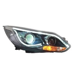 Pair of Xenon Headlights for 2012-2014 Ford Focus, Including Daytime Running Lights, 6000K