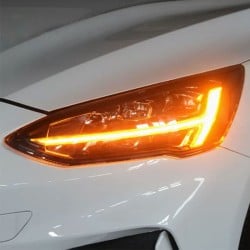 Pair of LED Headlights for 2019 Ford Focus, Including Daytime Running Lights, 6000K