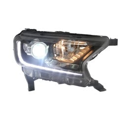 Pair of Xenon Headlights for 2015-2021 Ford Everest, Including Daytime Running Lights, 6000K