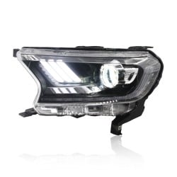 Pair of Xenon Headlights for 2015-2021 Ford Everest, Including Daytime Running Lights, 6000K