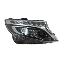 Pair of LED Headlights for 2014-2023 Mercedes-Benz Vito, Including Daytime Running Lights, 6000K