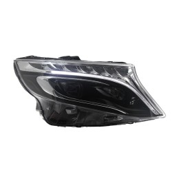 Pair of LED Headlights for 2014-2023 Mercedes-Benz Vito, Including Daytime Running Lights, 6000K