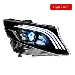 Pair of LED Laser Headlight Assemblies for Mercedes-Benz V-Class V260 and Vito 2014-2023