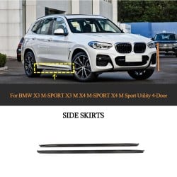 Carbon Fiber Side Skirts for BMW X3 M-SPORT X3 M X4 M-SPORT X4 M Sport Utility 4-Door 2021-2023