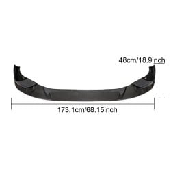 Carbon Fiber Front Bumper Lip for BMW X3 M X4 M 2019-2021