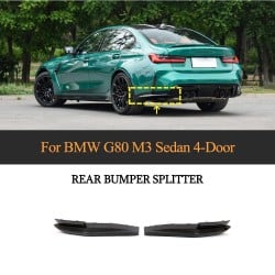 Dry Carbon Fiber Rear Splitter for BMW 3 Series G80 M3 Competition Sedan 4D 2021-2022