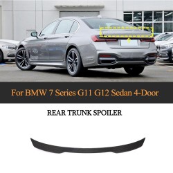 Carbon Fiber Deck Lid Spoiler for BMW 7 Series G11 G12 Sedan 4-Door 2016-2021