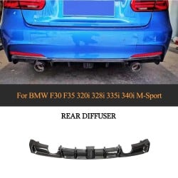 Carbon Fiber Rear Bumper Diffuser Body Kit for BMW 3 Series F30 F35 320i 328i 335i 340i M-Sport 2012-2018