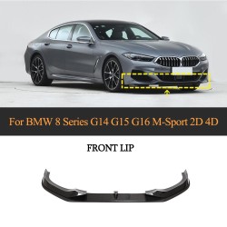 Dry Carbon Fiber Front Bumper Lip for BMW 8 G14 G15 G16 Series M-Sport 2D 4D 2018-2020