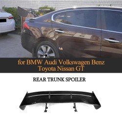 Carbon Fiber Rear Trunk Spoiler for BMW Audi Volkswagen Benz Toyota Nissan GT Universal