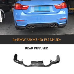 Carbon Fiber Rear Diffuser for BMW F80 M3 4Door F82 M4 2Door 2014-2018