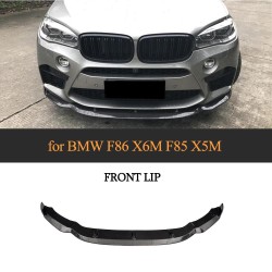 Carbon Fiber Front Bumper Lip Spoiler for BMW F86 X6 M F85 X5 M 2014-2018