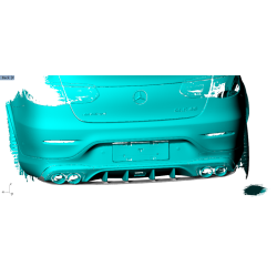 Carbon Fiber Rear Under Diffuser Panel for Mercedes Benz GLC-Class C253 GLC43 AMG 4-Door 2020-2021
