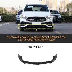 Carbon Fiber Front Lip for Mercedes Benz GLA Class GLA200 GLA250 GLA35 AMG Sport Utility 4-Door 2020-2022