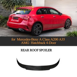 Carbon Fiber Rear Roof Spoiler Window Wing Lip for Mercedes Benz A Class A200 A35 AMG W177 Hatchback 2019UP